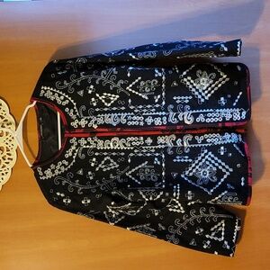 Notations sequin embroidered jacket